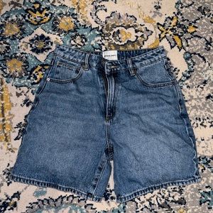 women’s blue jorts
